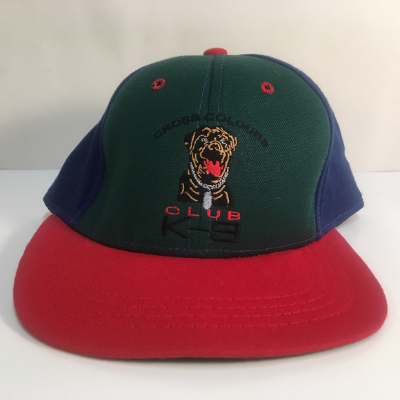 Cross Colours Club K-9 Snapback Hat/Cap Dog - Picture 1 of 6